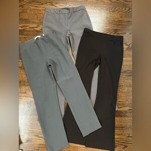 White House Black Market and Vince Black and Gray Straight Leg Trouser Pants 4
